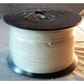 Flettet polyester 5.0mm x 5,000 meter Hvit